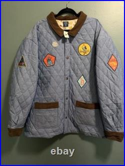 Disneyland Vault 70th Anniversary Reversible Quilted Patch Jacket Corduroy Trim
