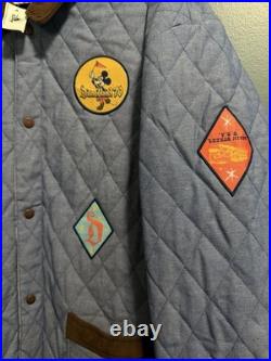 Disneyland Vault 70th Anniversary Reversible Quilted Patch Jacket Corduroy Trim