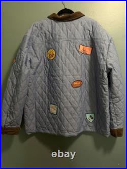 Disneyland Vault 70th Anniversary Reversible Quilted Patch Jacket Corduroy Trim