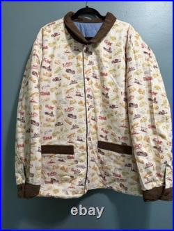Disneyland Vault 70th Anniversary Reversible Quilted Patch Jacket Corduroy Trim