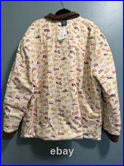 Disneyland Vault 70th Anniversary Reversible Quilted Patch Jacket Corduroy Trim