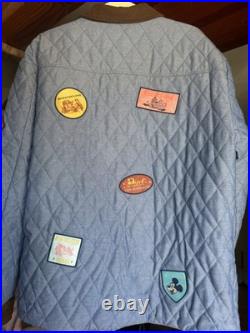 Disneyland Vault 70th Anniversary Reversible Quilted Patch Jacket Size XL NWT