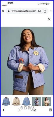Disneyland Vault 70th Anniversary Reversible Quilted Patch Jacket Size XL NWT
