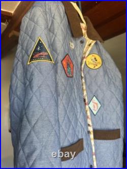 Disneyland Vault 70th Anniversary Reversible Quilted Patch Jacket Size XL NWT