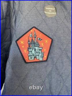 Disneyland Vault 70th Anniversary Reversible Quilted Patch Jacket Size XL NWT