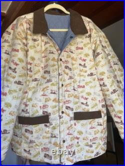 Disneyland Vault 70th Anniversary Reversible Quilted Patch Jacket Size XL NWT