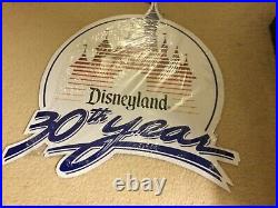 Disneyland Vintage 30th Anniversary 1985 Lamp Post Street Sign