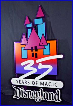 Disneyland Vintage Sign Prop 35th Anniversary 1985 Main Street Lamppost Disney