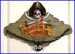 Disneyland anniversary Pirates Of The Caribbean Wall Plaque. LE #21/500! MINT