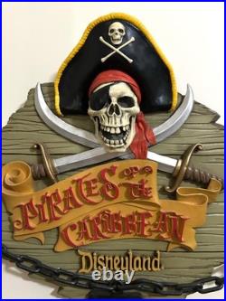 Disneyland anniversary Pirates Of The Caribbean Wall Plaque. LE #21/500! MINT