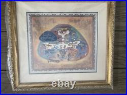 Disneyland park map framed pin set 50th anniversary. Looks brand new