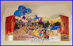 Disneyland's 45th Anniversary Limited Edition fold out Commemorative Passport