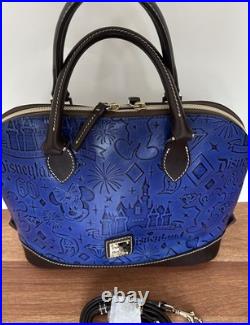 Disneyland's 60th Anniversary Blue Satchel Purse/handbag Dooney & Bourke
