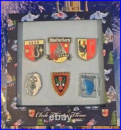 Disneyland's Club 33 Matterhorn 65th Anniversary Pin Set