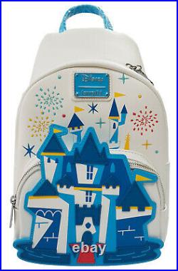 Disneyland x Loungefly 65th Anniversary Castle Sling To Mini Backpack Bag Disney