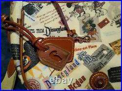Dooney & Bourke DISNEY Disneyland 55th Anniversary Cross-body Messenger Bag. EUC