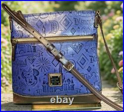 Dooney Bourke Disney Disneyland Diamond 60th Anniversary Mickey Mouse Blue Bag