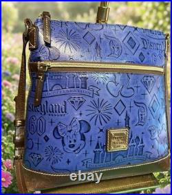 Dooney Bourke Disney Disneyland Diamond 60th Anniversary Mickey Mouse Blue Bag