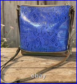 Dooney Bourke Disney Disneyland Diamond 60th Anniversary Mickey Mouse Blue Bag