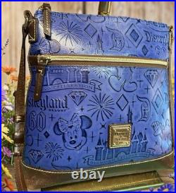 Dooney Bourke Disney Disneyland Diamond 60th Anniversary Mickey Mouse Blue Bag