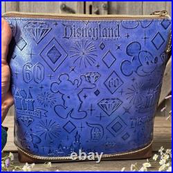 Dooney Bourke Disney Disneyland Diamond 60th Anniversary Mickey Mouse Blue Bag