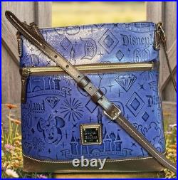 Dooney Bourke Disney Disneyland Diamond 60th Anniversary Mickey Mouse Blue Bag
