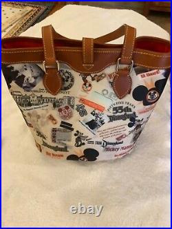 Dooney & Bourke Disneyland 55th Anniversary Bucket Tote Handbag+Wristlet
