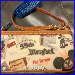 Dooney & Bourke Disneyland 55th Anniversary Large Wristlet Mint with Tags