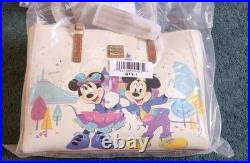 Dooney & Bourke Disneyland 70th Anniversary Tote Bag Mickey & Minnie Large Dooney & Bourke Disneyland 70th Anniversary Tote Bag Mickey & Minnie Large