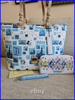 Dooney and Bourke Disneyland 60th Diamond Anniversary Shopper Tote NWT