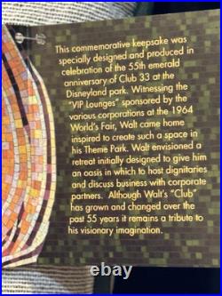 EXCLUSIVE Disneyland CLUB 33 Emerald 55 Anniversary Decor Pillow BNWT EXCLUSIVE Disneyland CLUB 33 Emerald 55 Anniversary Decor Pillow BNWT