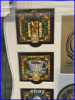 Exclusive CLUB 33 Emerald Anniversary Complete Pin Set Framed by Disneyland