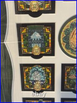 Exclusive CLUB 33 Emerald Anniversary Complete Pin Set Framed by Disneyland