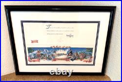 FRAMED Disneyland 40 Years of Adventure Special Ltd Ed Passport 7/17/1995 MINT FRAMED Disneyland 40 Years of Adventure Special Ltd Ed Passport 7/17/1995 MINT