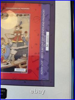 FRAMED Disneyland Commemorative Passport 9/16-19/ 1993 Disneyana Convention 183