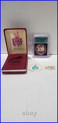 Graded Disneyland 35th Anniversary Commemorative Lim. Ed. 1oz Silver/24k #0242