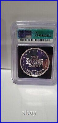 Graded Disneyland 35th Anniversary Commemorative Lim. Ed. 1oz Silver/24k #0242
