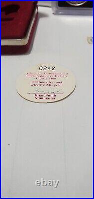 Graded Disneyland 35th Anniversary Commemorative Lim. Ed. 1oz Silver/24k #0242