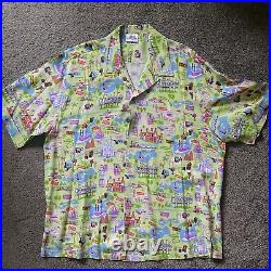 Green Shag Disneyland Le 500 50th Anniversary Shirt New Mens Size XXL