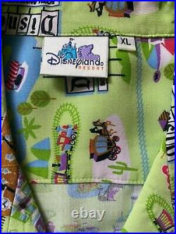Green Shag Disneyland Le 500 50th Anniversary Shirt New Mens Size XXL