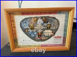 Guide to Disneyland 35th Anniversary 5 Pin Set 35 Years of Magic Map Disney