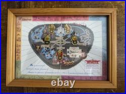 Guide to Disneyland 35th Anniversary 5 Pin Set 35 Years of Magic Map Disney