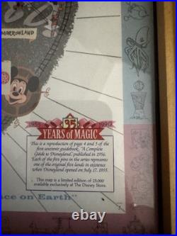 Guide to Disneyland 35th Anniversary 5 Pin Set 35 Years of Magic Map Disney