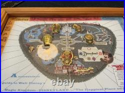Guide to Disneyland 35th Anniversary 5 Pin Set 35 Years of Magic Map Disney