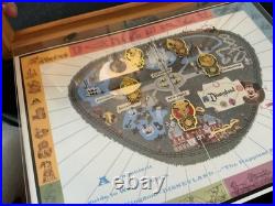 Guide to Disneyland 35th Anniversary 5 Pin Set 35 Years of Magic Map Disney