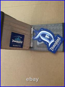 HARVEYS DISNEYLAND 60th Anniversary Attraction Poster Seatbelt Wallet NEW WithTAGS