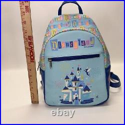 HTF Rare Disneyland Sleeping Beauty Castle Mini Backpack Anniversary USED ONCE