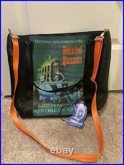 Harveys Disney Disneyland 60th Anniversary Haunted Mansion Poster Tote Bag Purse