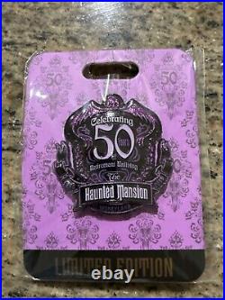 Haunted Mansion 50th Anniversary Pin Retirement Unliving LE 999 Disneyland