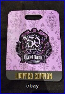 Haunted mansion Disneyland collectors pin 50th Anniversary Limited Edition 999